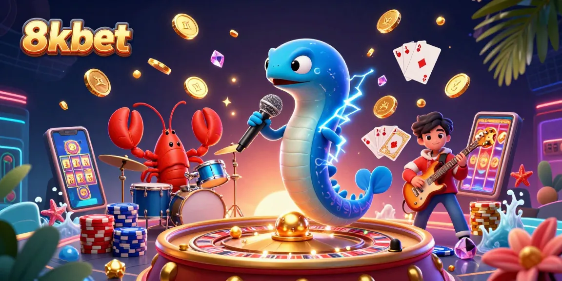 Experience exciting wins at 8kbet with vibrant casino action from colorful characters and game elements.