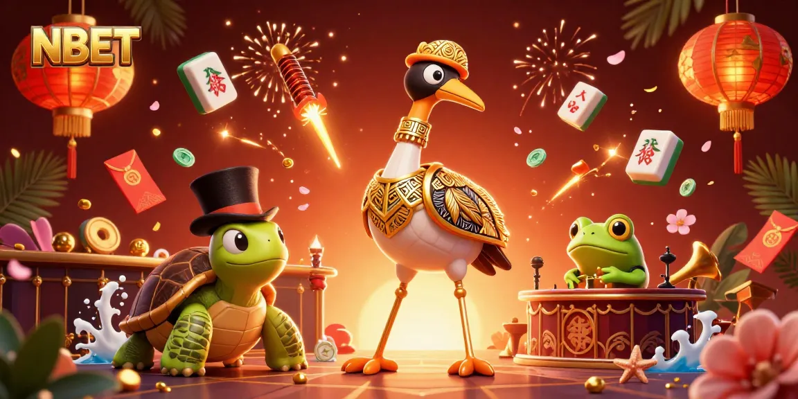 Experience the lively NBET gaming atmosphere with vibrant characters and elements for immersive fun.