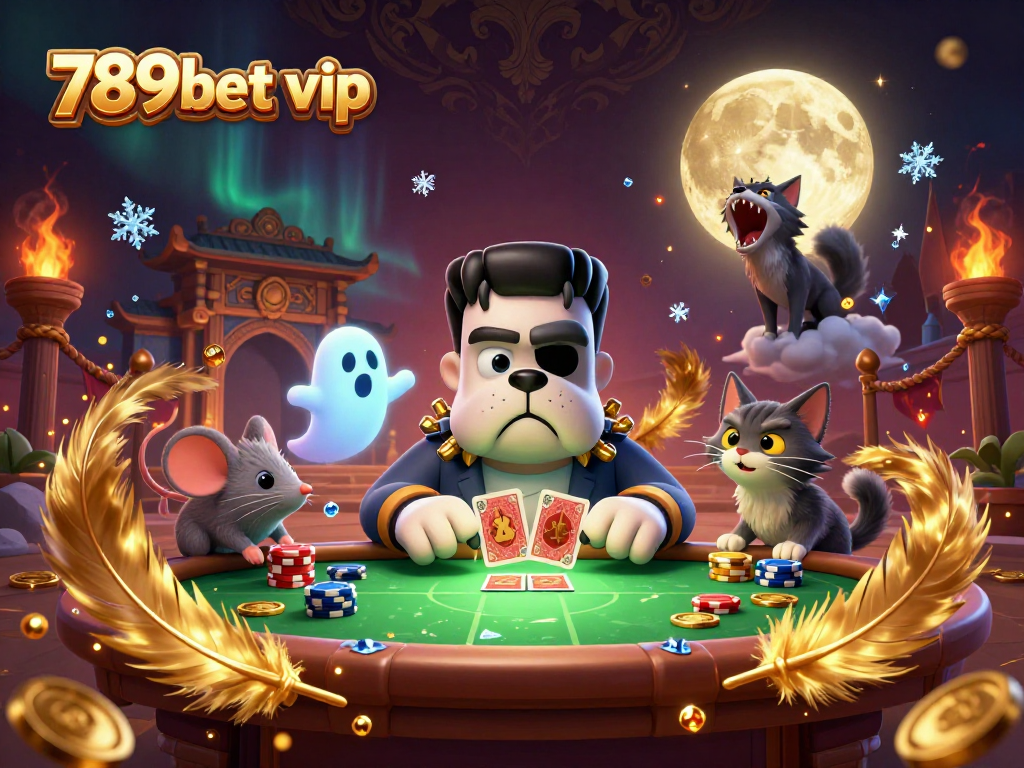 Engage with 789bet vip at a spooky virtual casino featuring lively characters and rich game elements.
