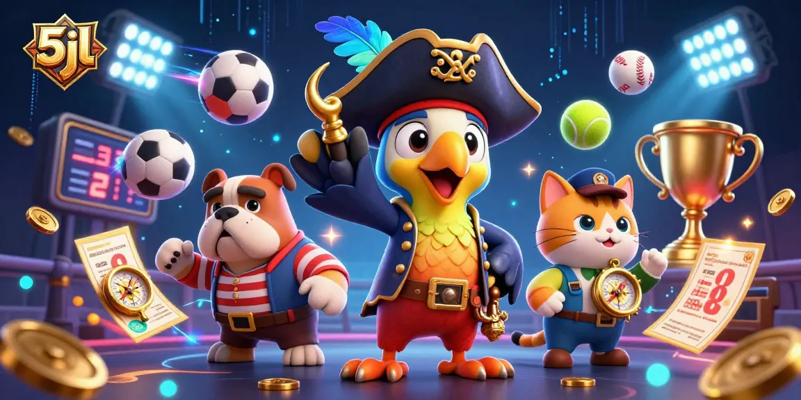 Experience thrilling victories with 5jl in an exciting animated casino scene featuring lively game elements.
