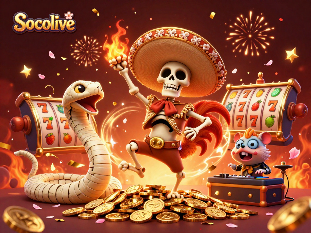 Socolive offers an exciting casino experience with vibrant characters and engaging gaming elements.