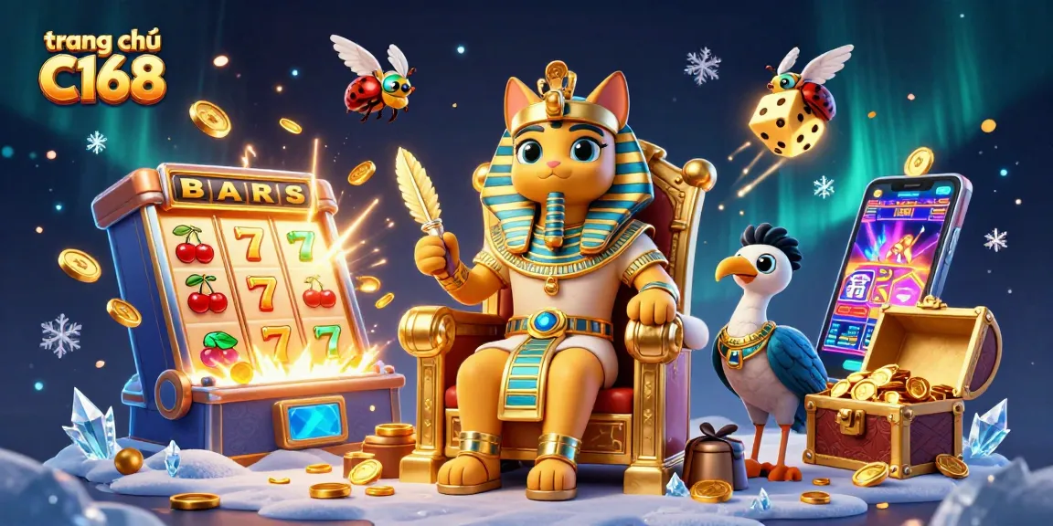 Experience the thrill of gaming at trang chủ C168 with dynamic slots, golden treasures, and vibrant characters.