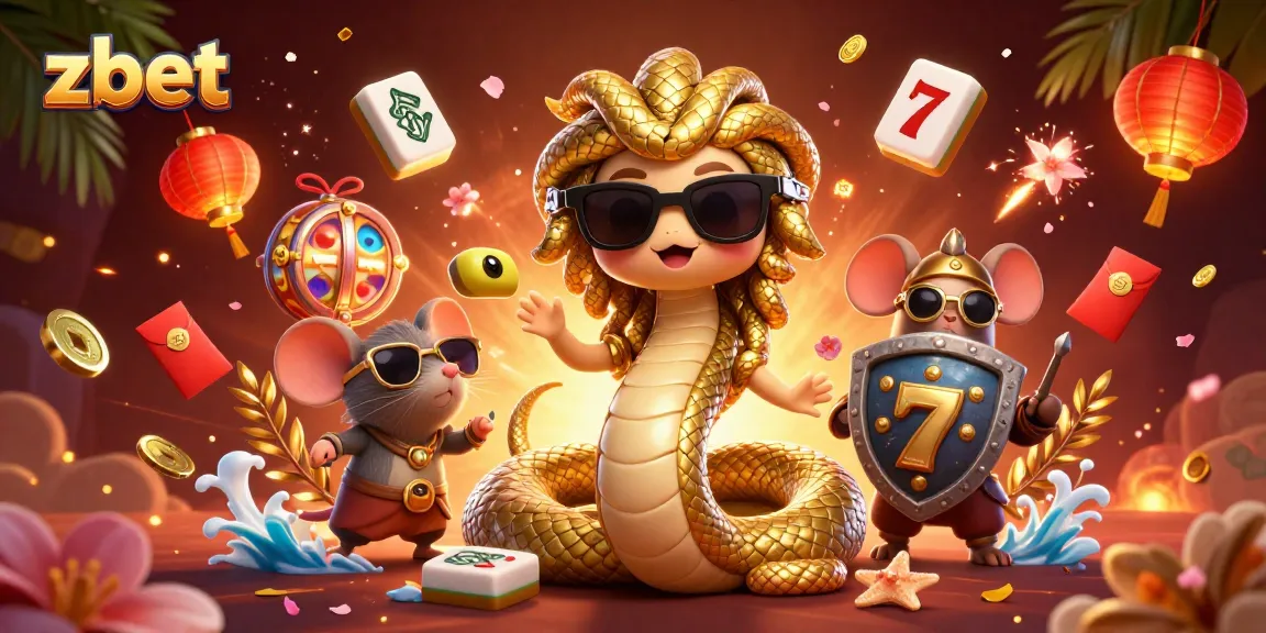 Engage in exciting zbet casino slots with Medusa and a warrior mouse in a vibrant scene.